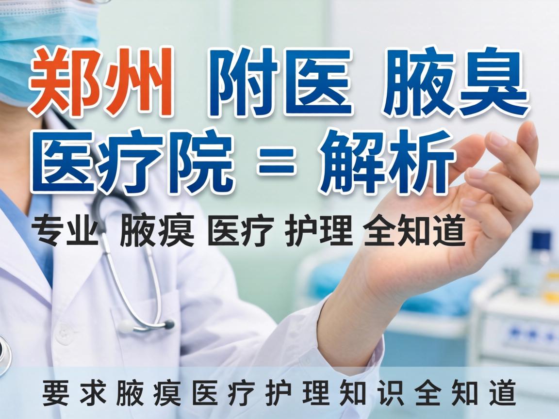 郑州附医腋臭医院解析，专业腋臭医疗护理知识全知道
