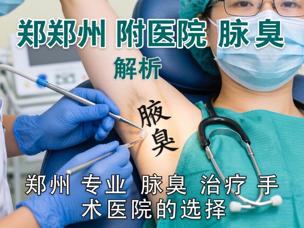 郑州附医腋臭医院解析，郑州专业腋臭治疗手术医院的选择