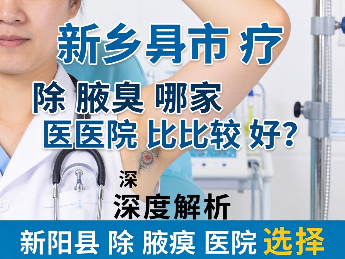 新乡市除腋臭哪家医院比较好？深度解析新乡除腋臭医院选择