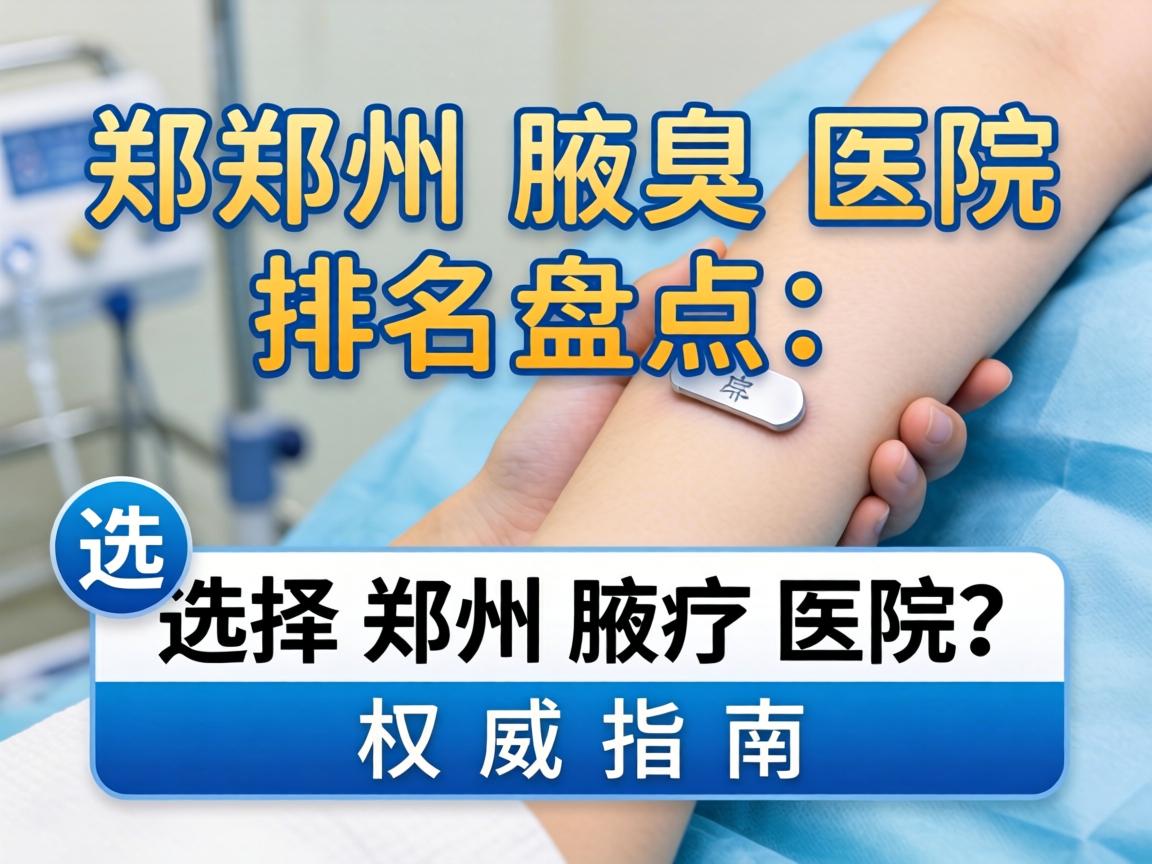 郑州腋臭医院排名盘点，选择郑州腋臭医院的权威指南