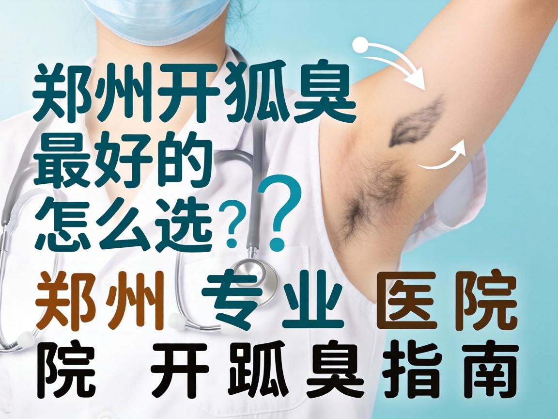 郑州开狐臭最好的医院怎么选？郑州专业医院开狐臭指南