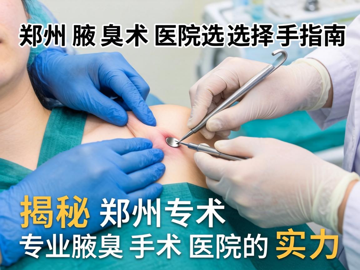 郑州腋臭手术医院选择指南，揭秘郑州专业腋臭手术医院的实力