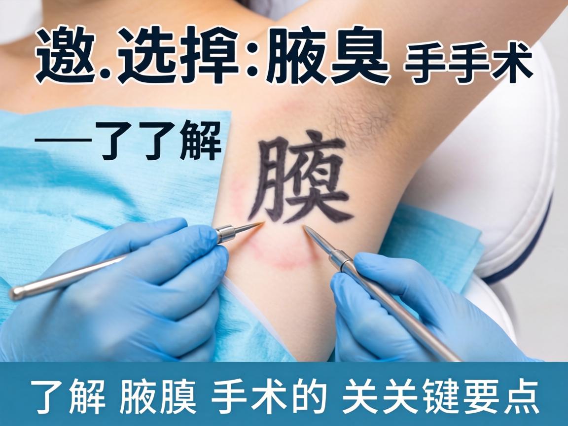 选择腋臭手术，了解腋臭手术的关键要点