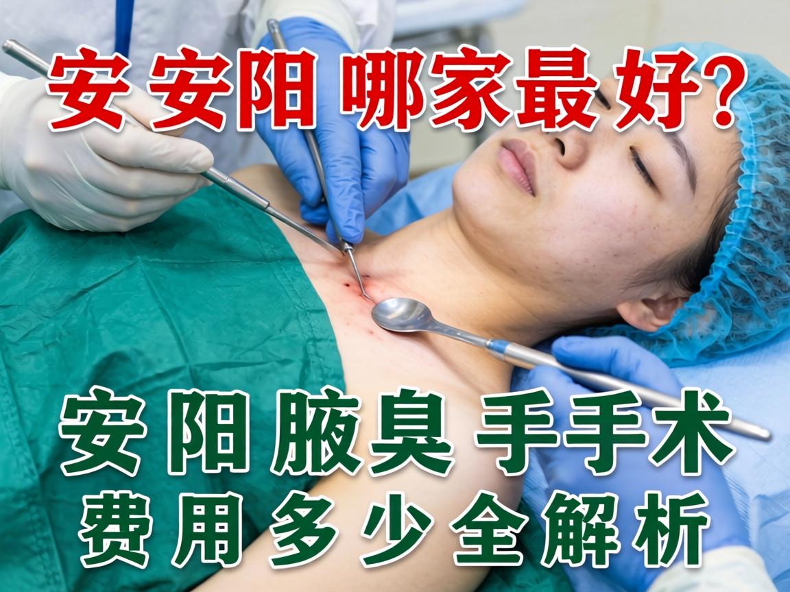 安阳腋臭手术哪家最好？安阳腋臭手术费用多少全解析