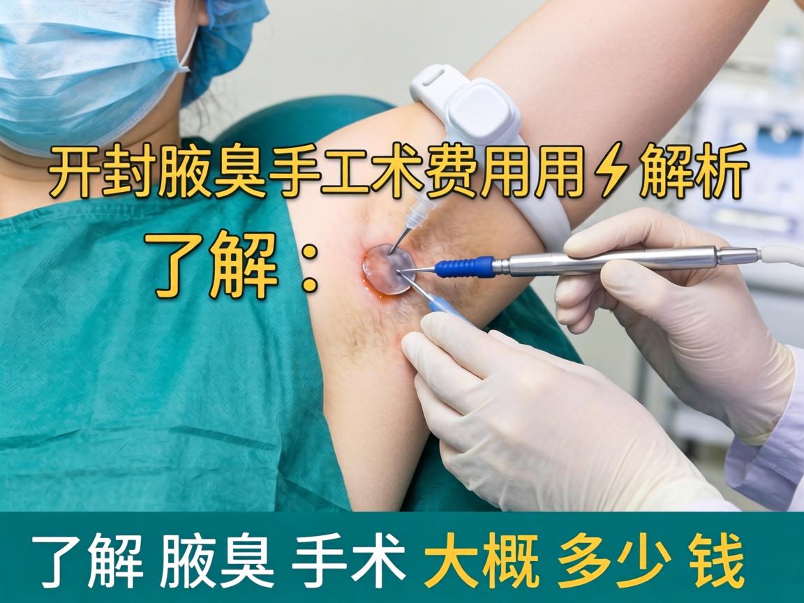 开封腋臭手术费用解析，了解腋臭手术大概多少钱