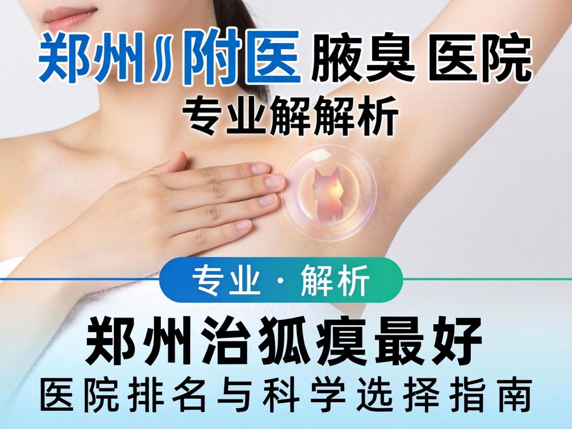 郑州附医腋臭医院专业解析，郑州治狐臭最好医院排名与科学选择指南