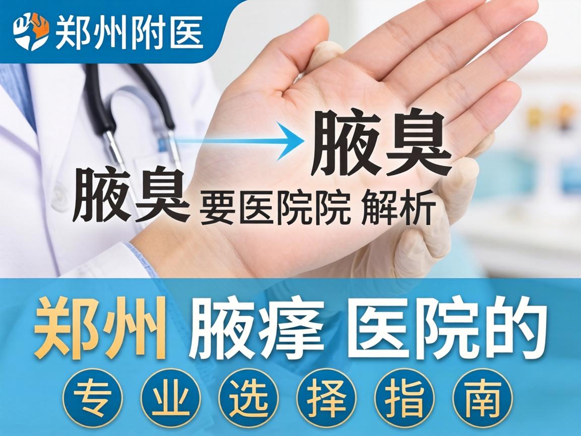 郑州附医腋臭医院解析，郑州腋臭医院的专业选择指南