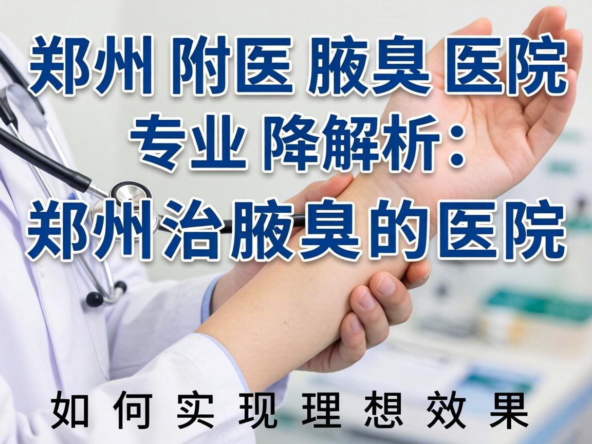 郑州附医腋臭医院专业解析，郑州治腋臭的医院如何实现理想效果
