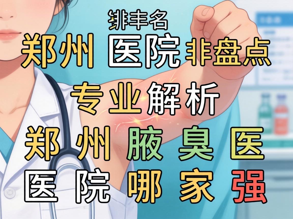 郑州腋臭医院排名盘点，专业解析郑州腋臭医院哪家强