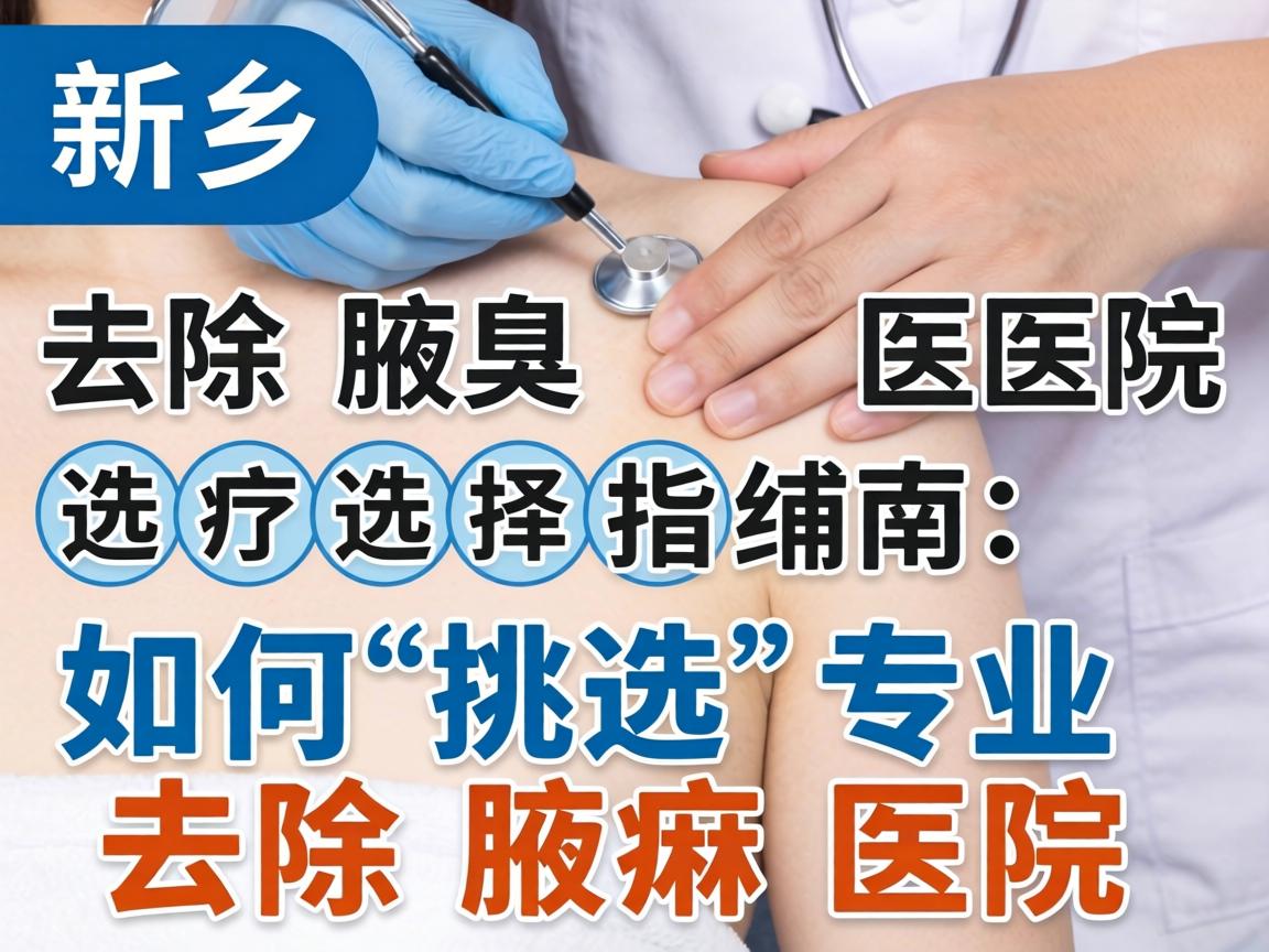 新乡去除腋臭医院选择指南，如何挑选专业去除腋臭医院