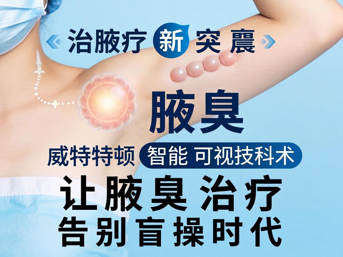 腋臭治疗新突破，威特顿智能可视技术，让腋臭治疗告别盲操时代