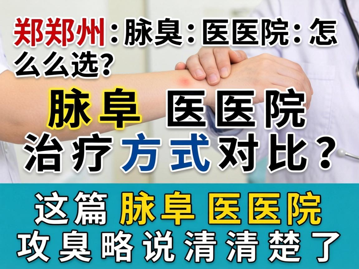 郑州腋臭医院怎么选？腋臭医院治疗方式对比，这篇腋臭医院攻略说清楚了
