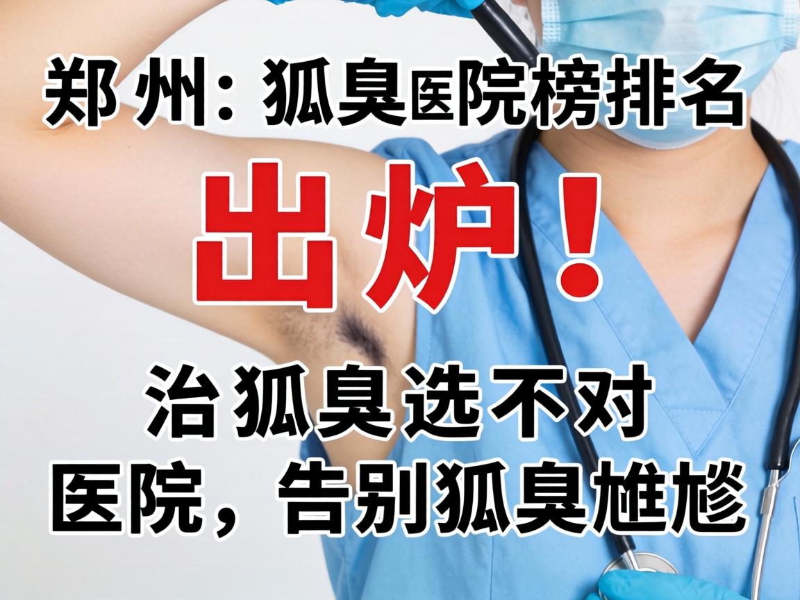郑州狐臭医院排名榜出炉！治狐臭选对医院，告别狐臭尴尬