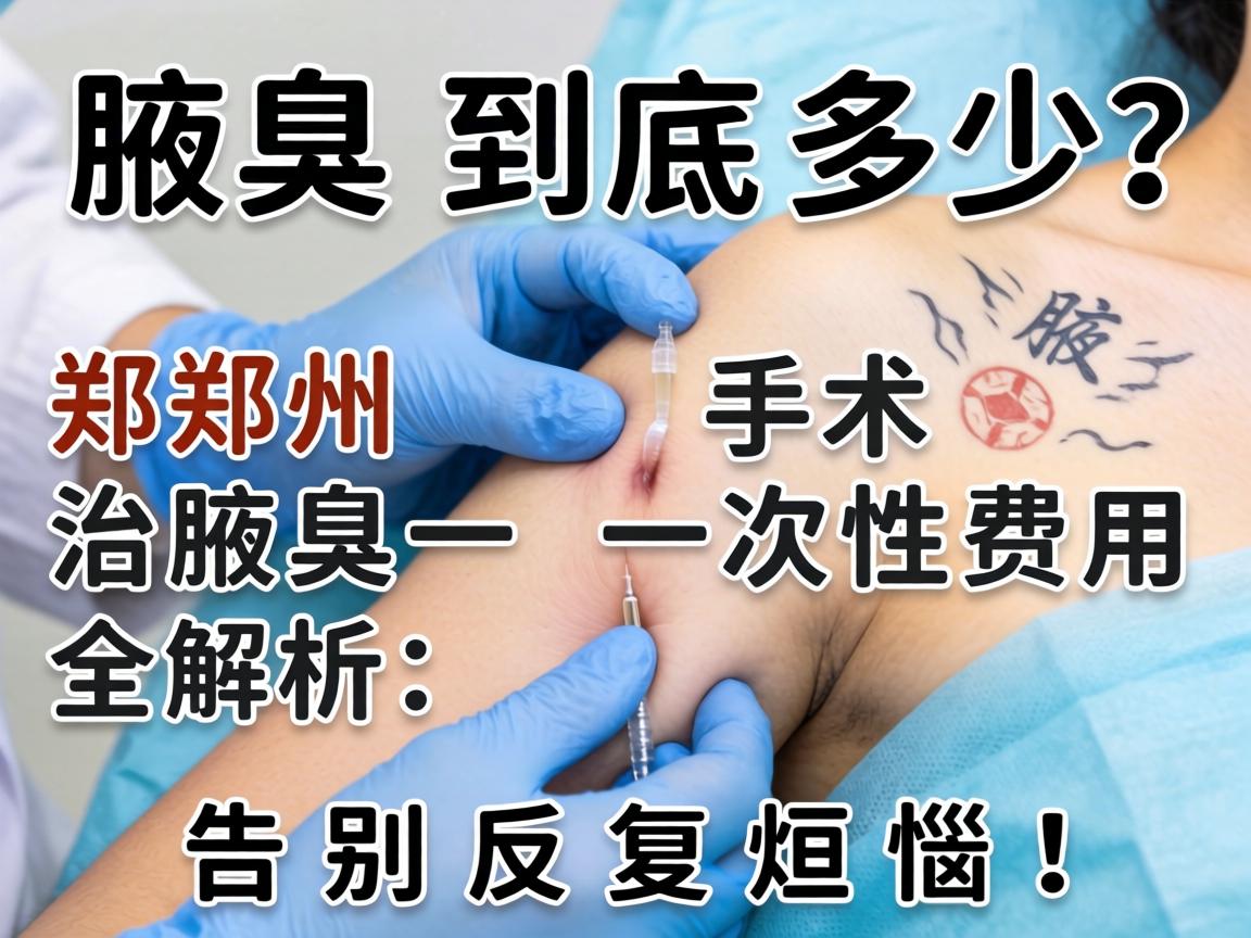 腋臭手术费到底多少？郑州治腋臭一次性费用全解析，告别反复烦恼！