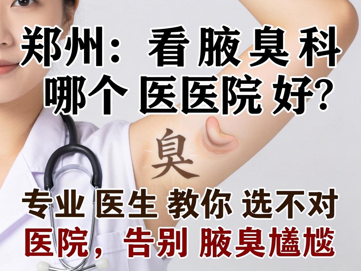 郑州看腋臭科哪个医院好？专业医生教你选对医院，告别腋臭尴尬