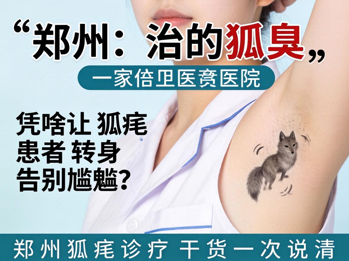 郑州治狐臭，这家医院凭啥让狐臭患者转身告别尴尬？郑州狐臭诊疗干货一次说清