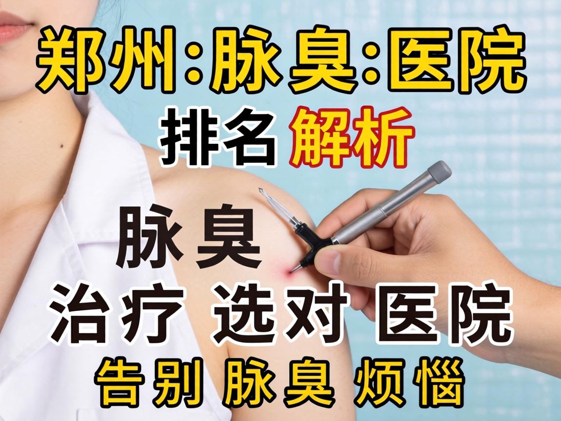 郑州腋臭医院排名解析，腋臭治疗选对医院，告别腋臭烦恼