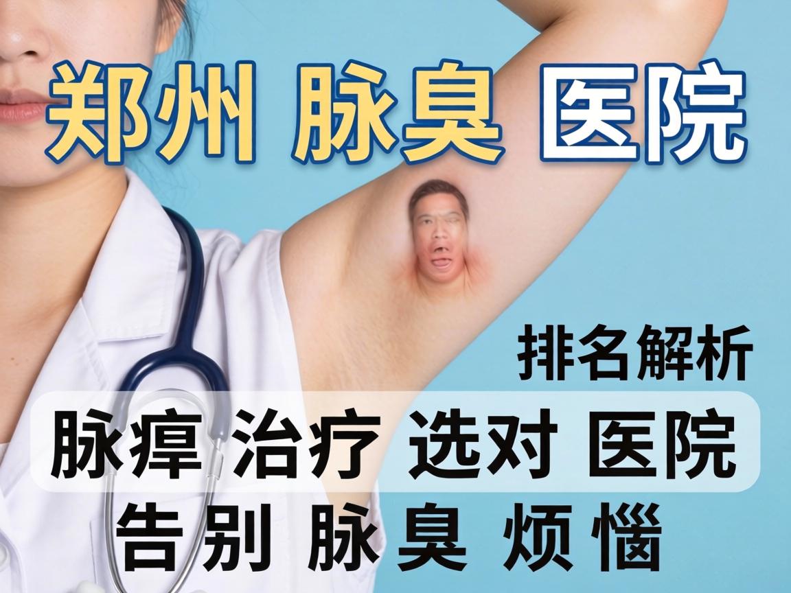 郑州腋臭医院排名解析，腋臭治疗选对医院，告别腋臭烦恼