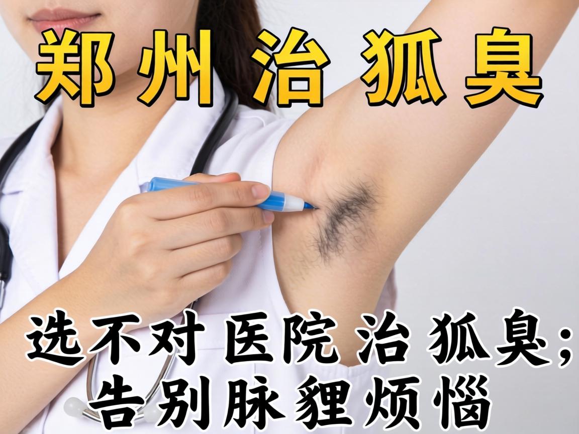 郑州治狐臭，选对医院治狐臭，告别腋臭烦恼
