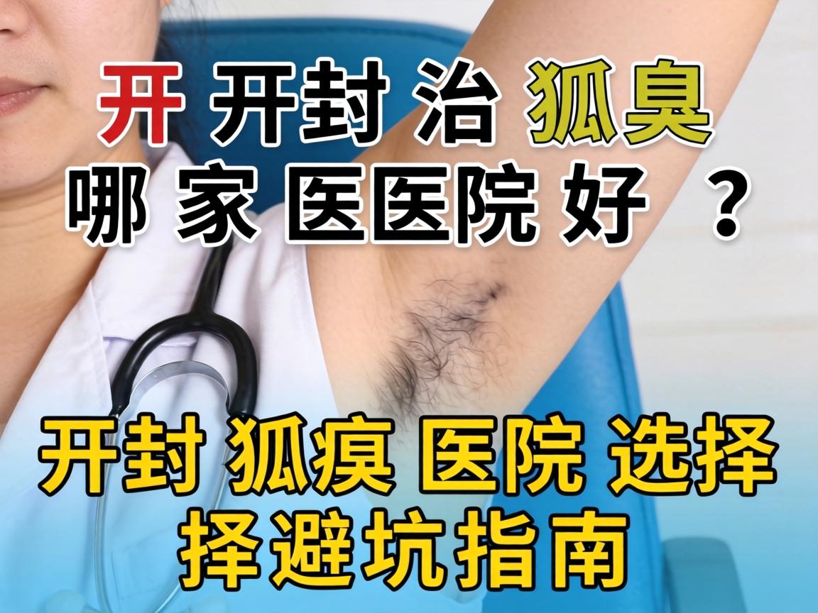 开封治狐臭哪家医院好？开封狐臭医院选择避坑指南