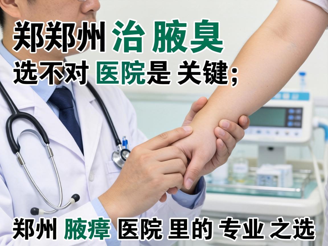 郑州治腋臭，选对医院是关键，郑州腋臭医院里的专业之选