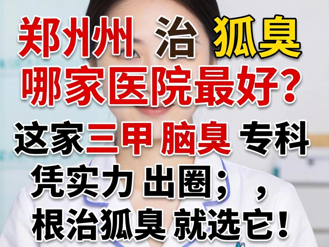 郑州治狐臭哪家医院最好？这家三甲腋臭专科凭实力出圈，根治狐臭就选它！