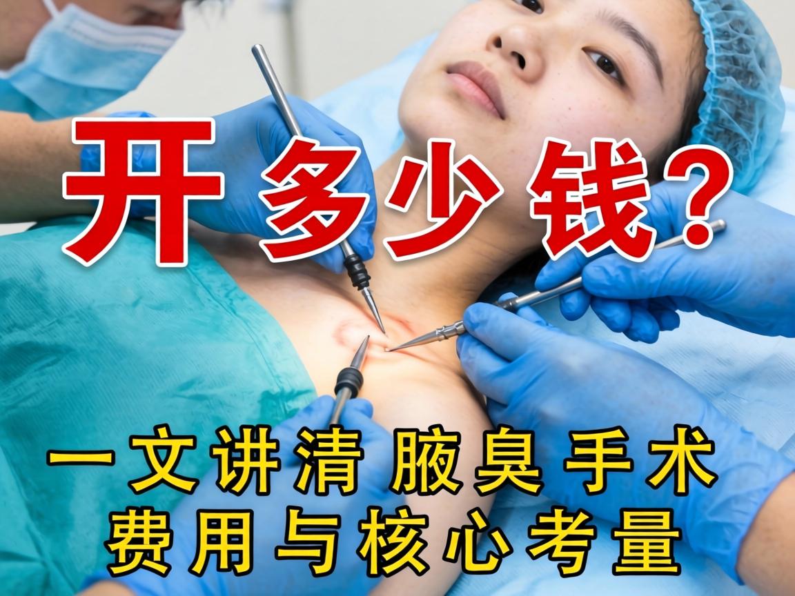开封腋臭手术多少钱？一文讲清腋臭手术费用与核心考量