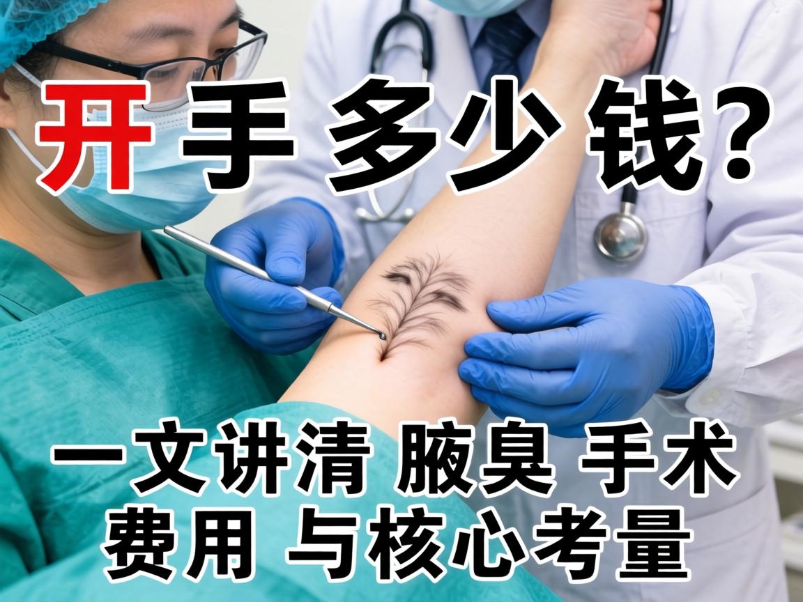 开封腋臭手术多少钱？一文讲清腋臭手术费用与核心考量