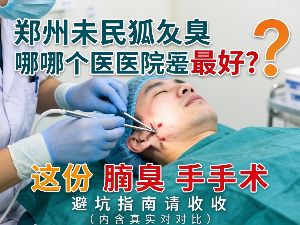 郑州狐臭手术哪个医院最好？这份腋臭手术避坑指南请收好（内含真实对比）