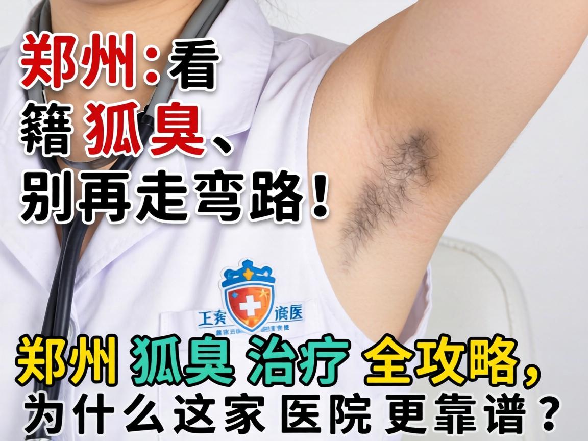 郑州看狐臭，别再走弯路！郑州狐臭治疗全攻略，为什么这家医院更靠谱？