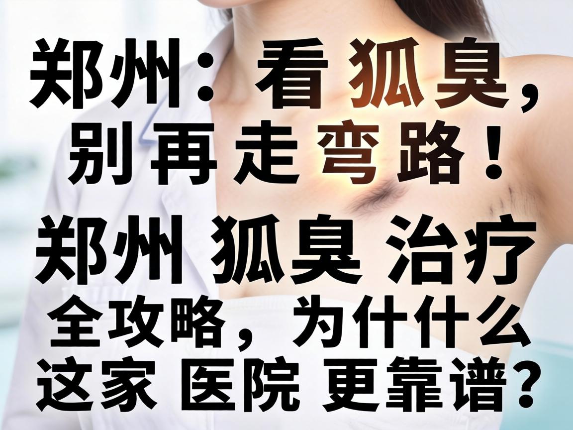 郑州看狐臭，别再走弯路！郑州狐臭治疗全攻略，为什么这家医院更靠谱？
