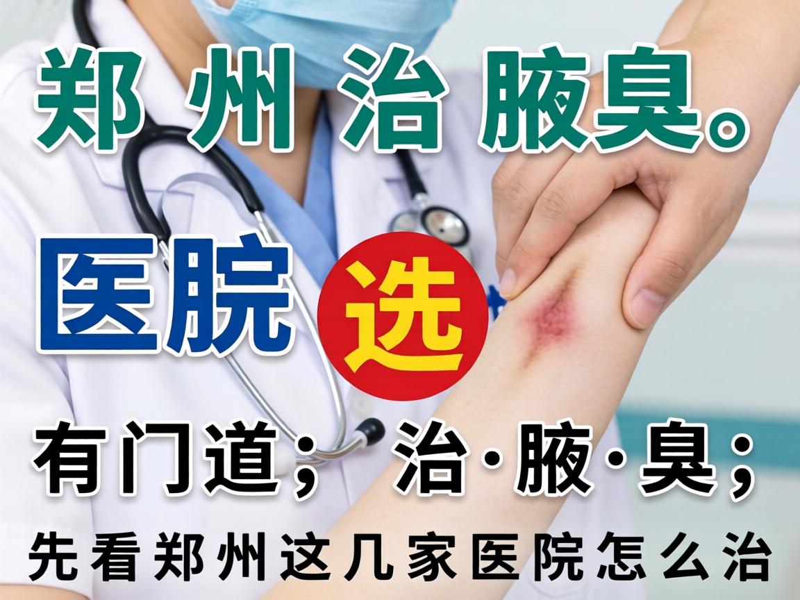 郑州治腋臭，医院选择有门道，治腋臭，先看郑州这几家医院怎么治
