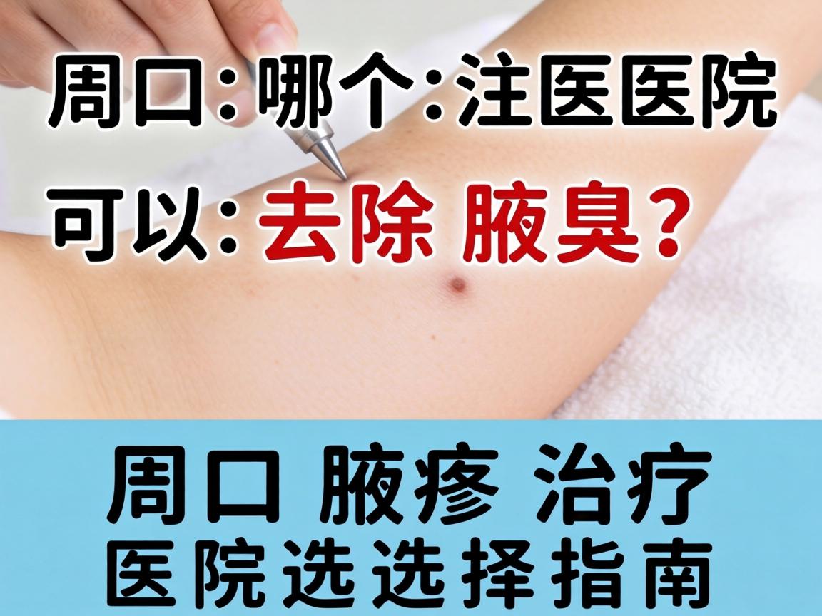 周口哪个医院可以去除腋臭？周口腋臭治疗医院选择指南
