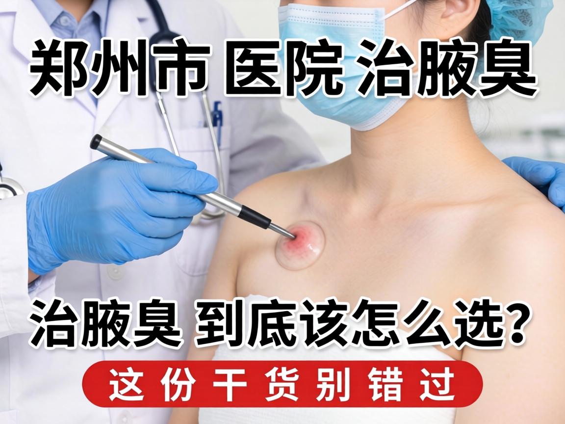 郑州市医院治腋臭，治腋臭到底该怎么选？这份干货别错过