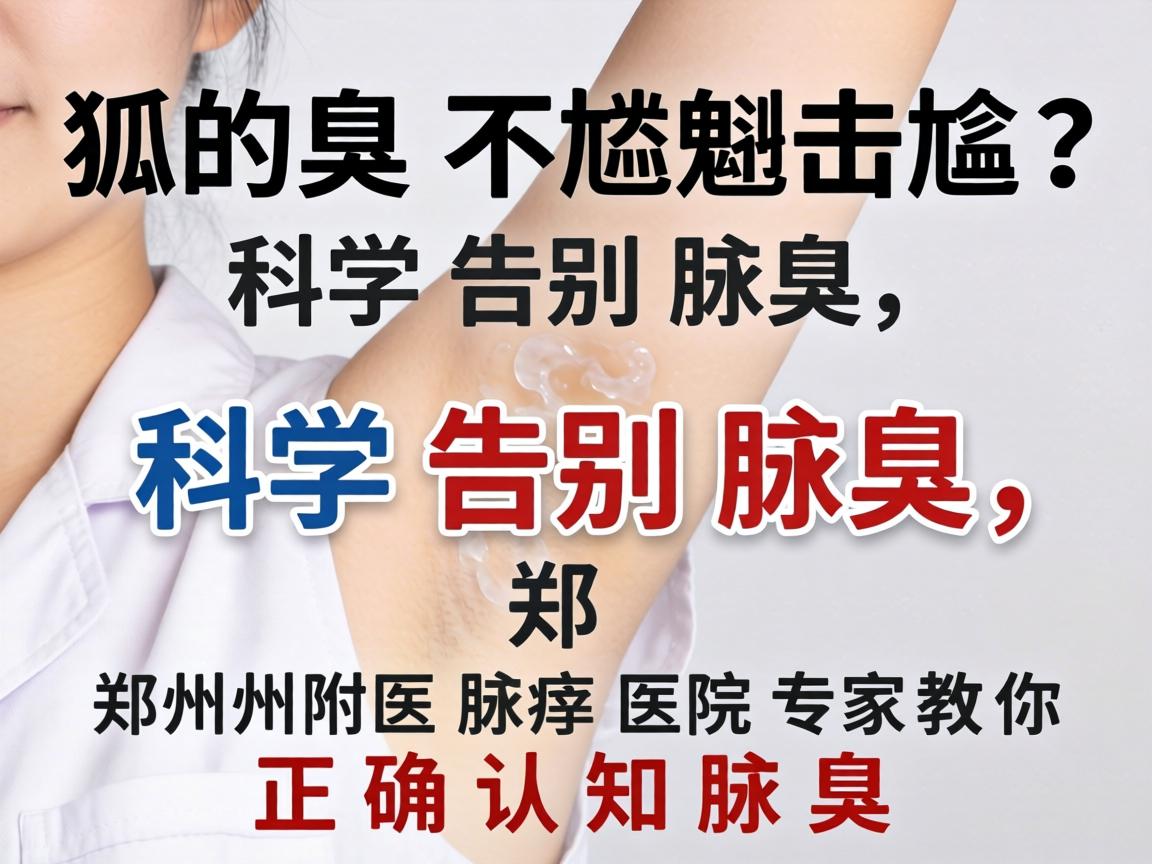 狐臭不尴尬？科学告别腋臭，郑州附医腋臭医院专家教你正确认知腋臭