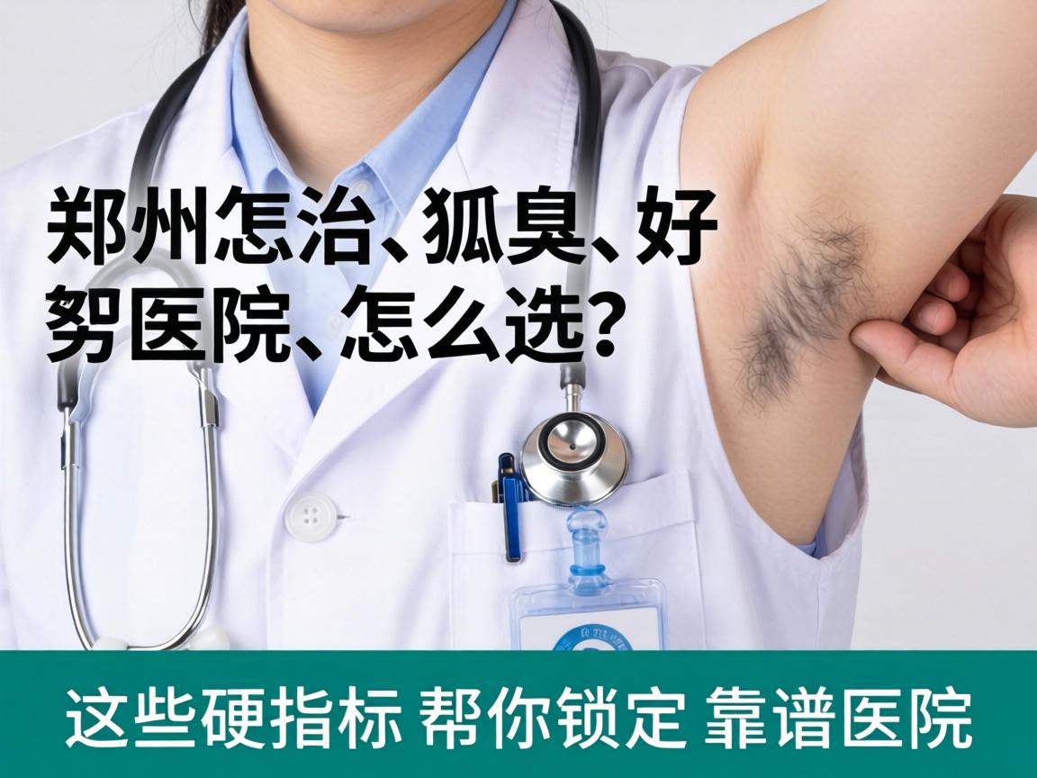 郑州治狐臭，好医院怎么选？这些硬指标帮你锁定靠谱医院