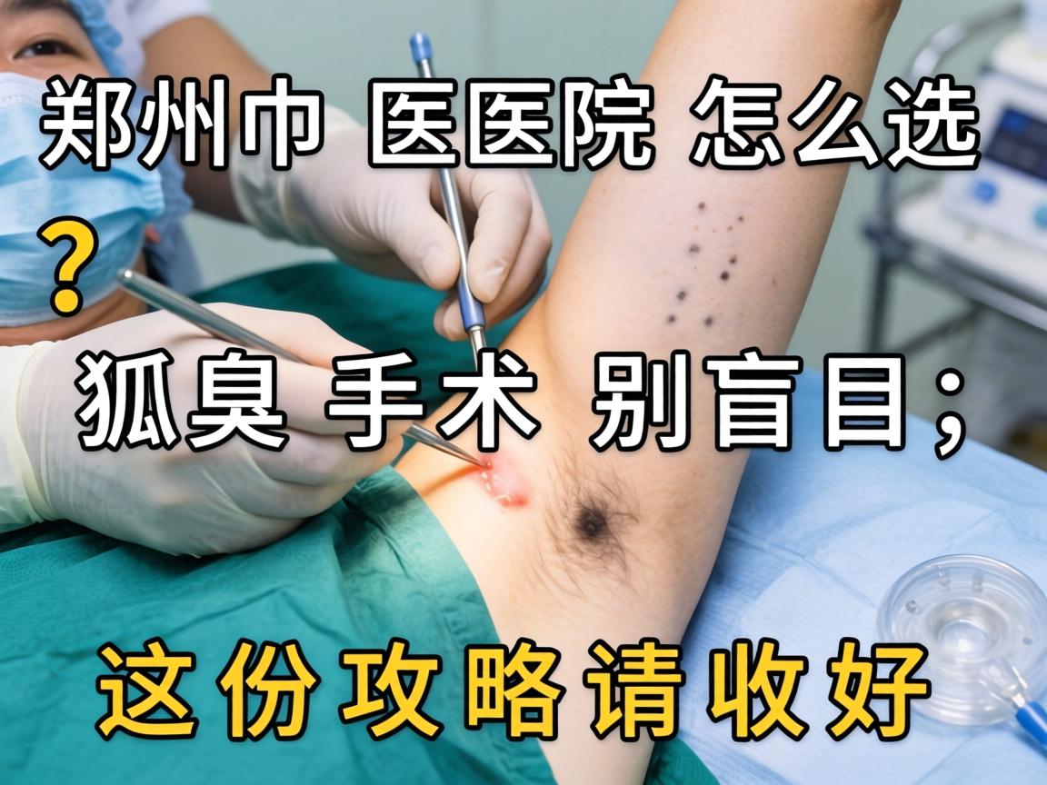 郑州狐臭手术医院怎么选？狐臭手术别盲目，这份攻略请收好
