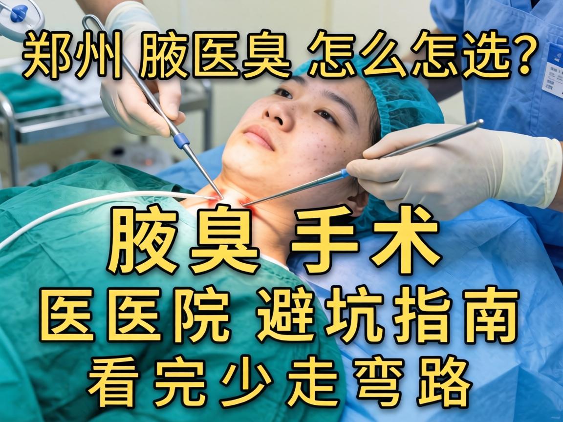 郑州腋臭手术医院怎么选？腋臭手术医院避坑指南，看完少走弯路