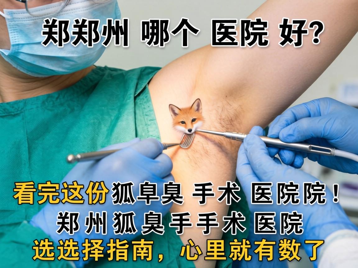 郑州狐臭手术哪个医院好？看完这份郑州狐臭手术医院选择指南，心里就有数了