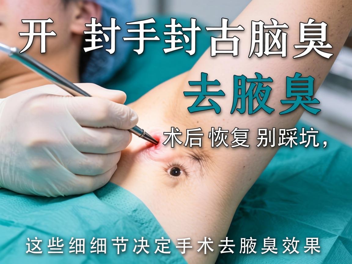 开封手术去腋臭，术后恢复别踩坑，这些细节决定手术去腋臭效果