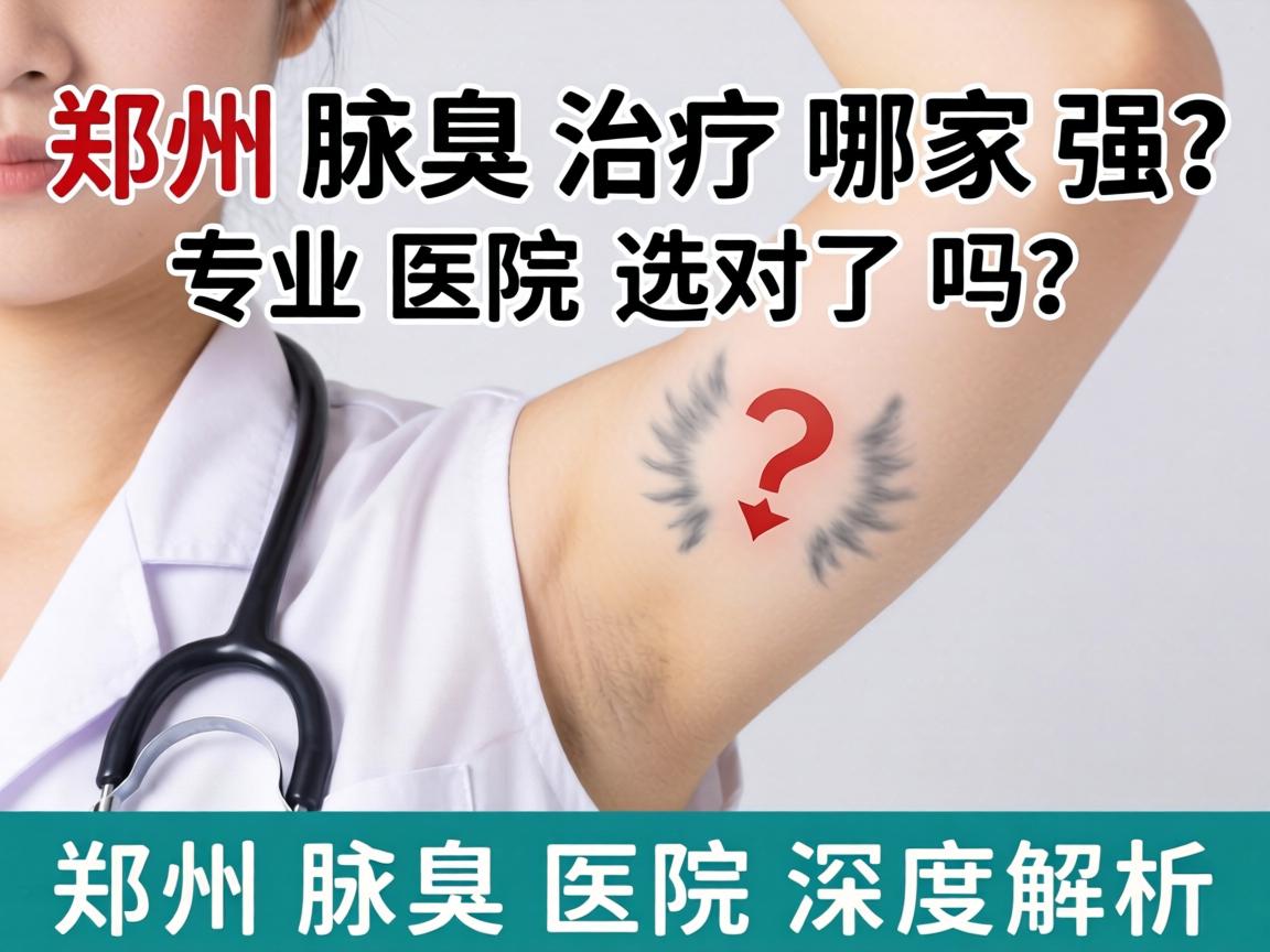 郑州腋臭治疗哪家强？专业医院选对了吗？郑州腋臭医院深度解析