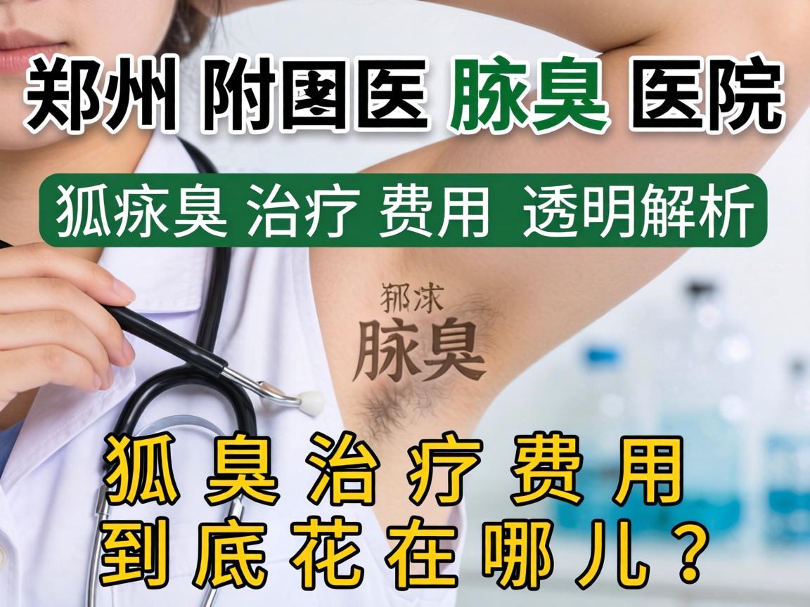 郑州附医腋臭医院，狐臭治疗费用透明解析，狐臭治疗费用到底花在哪儿？