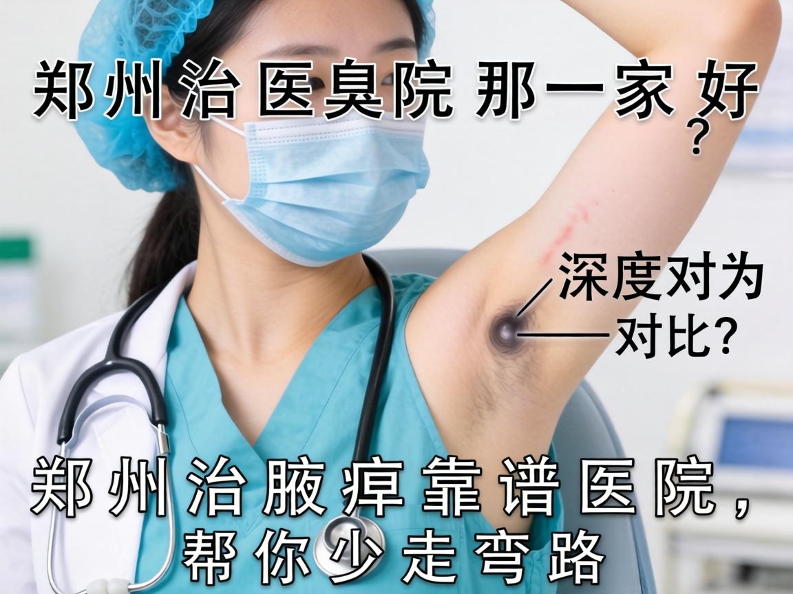 郑州治腋臭的医院那家好？深度对比郑州治腋臭靠谱医院，帮你少走弯路