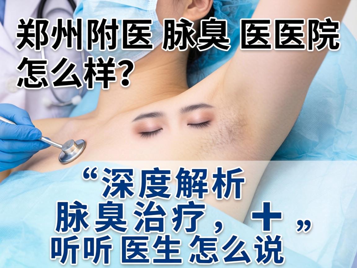 郑州附医腋臭医院怎么样？深度解析腋臭治疗，听听医生怎么说