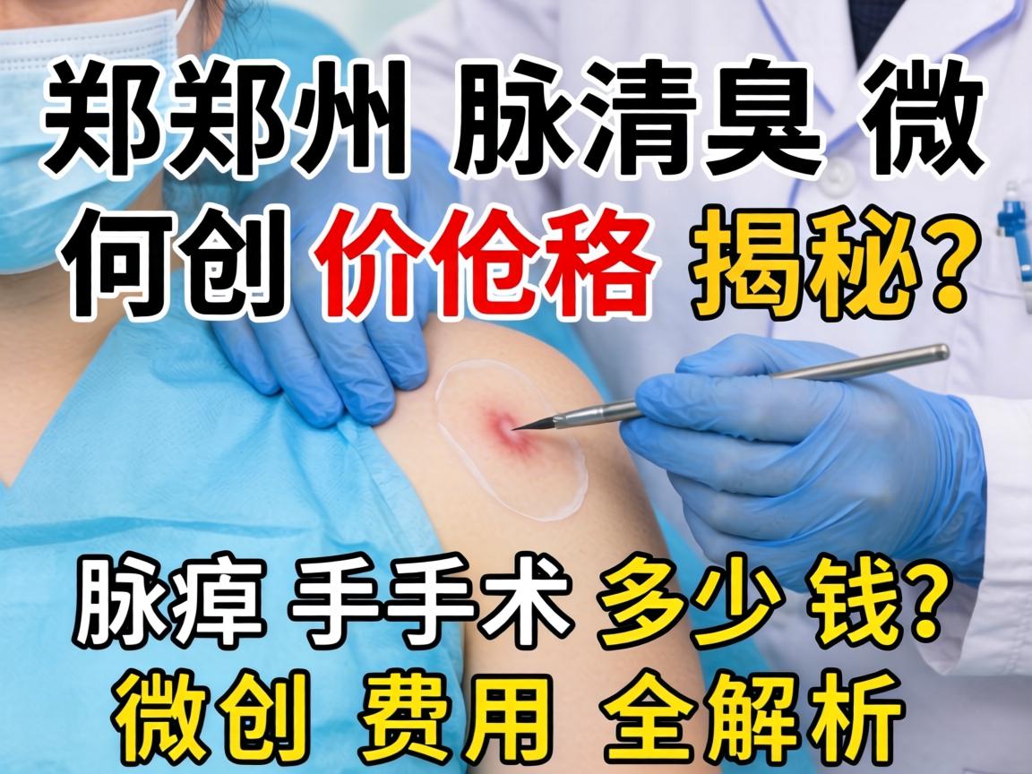 郑州腋臭微创价格揭秘，腋臭手术多少钱？微创费用全解析