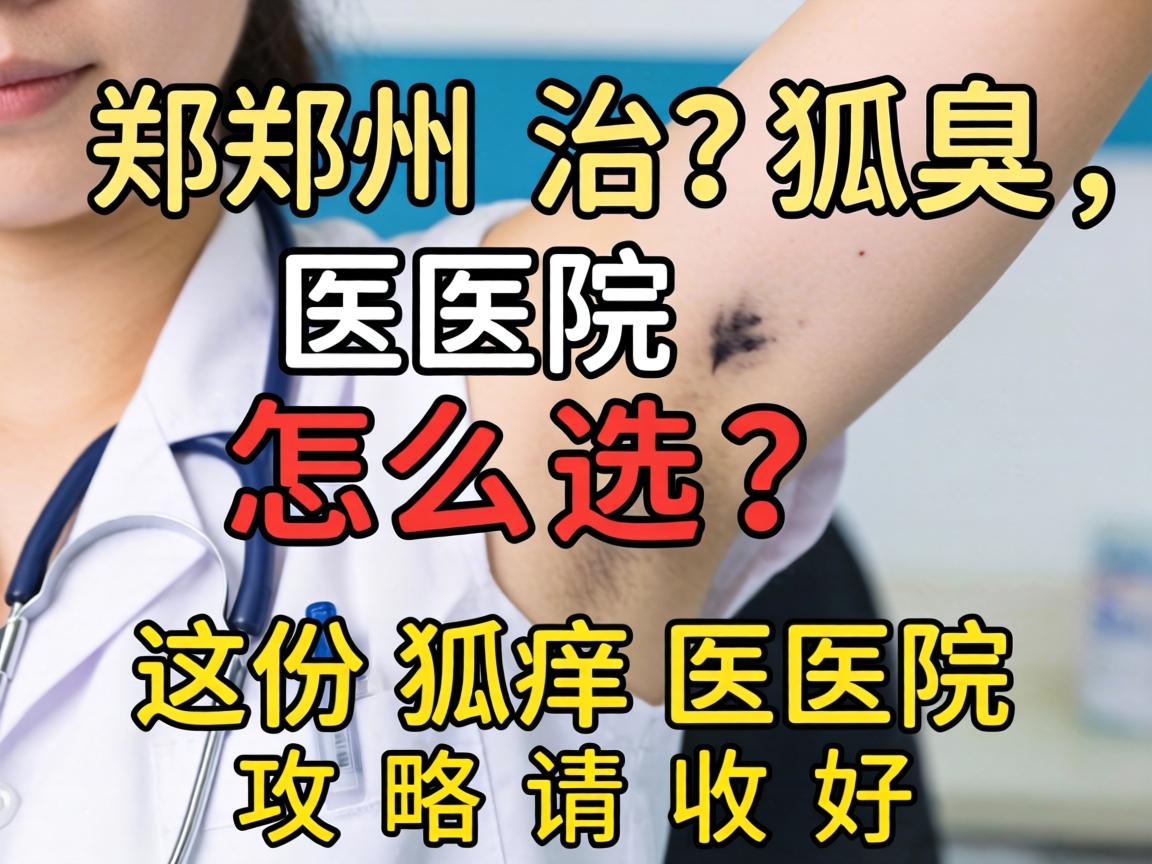 郑州治狐臭医院怎么选？这份狐臭医院攻略请收好