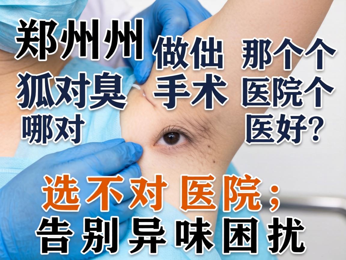 郑州做狐臭手术哪个医院好？选对医院，告别异味困扰