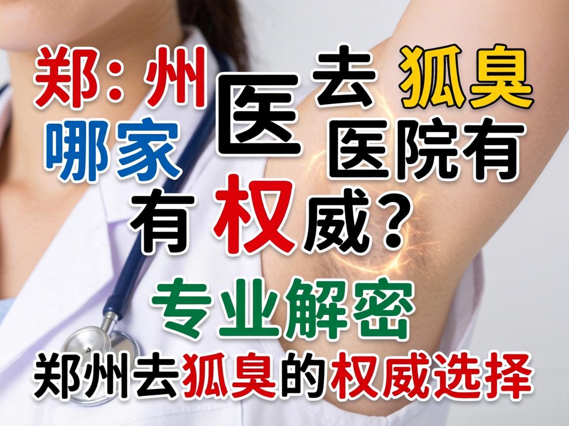 郑州去狐臭哪家医院有权威？专业解密郑州去狐臭的权威选择