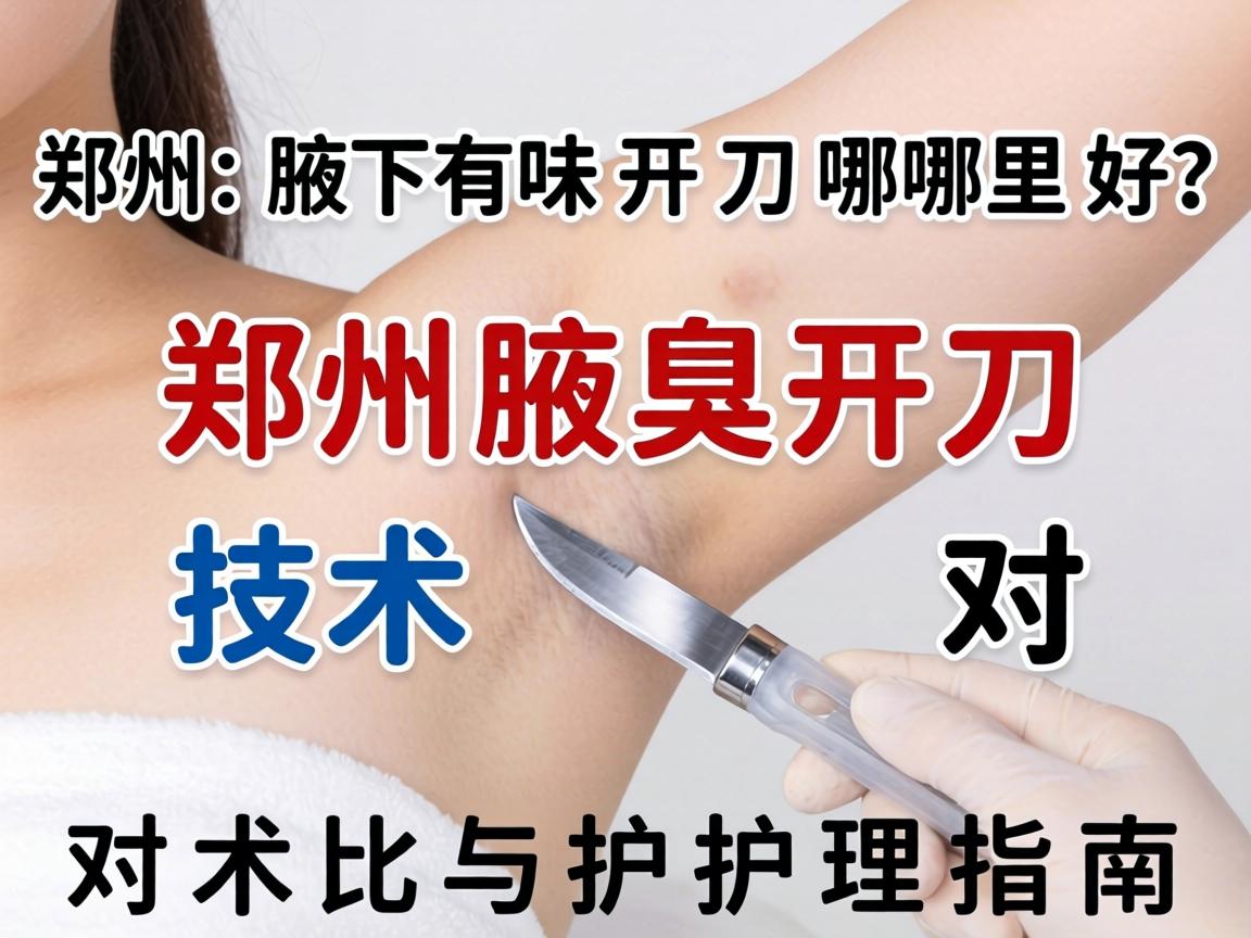 郑州腋下有味开刀哪里好？郑州腋臭开刀技术对比与护理指南