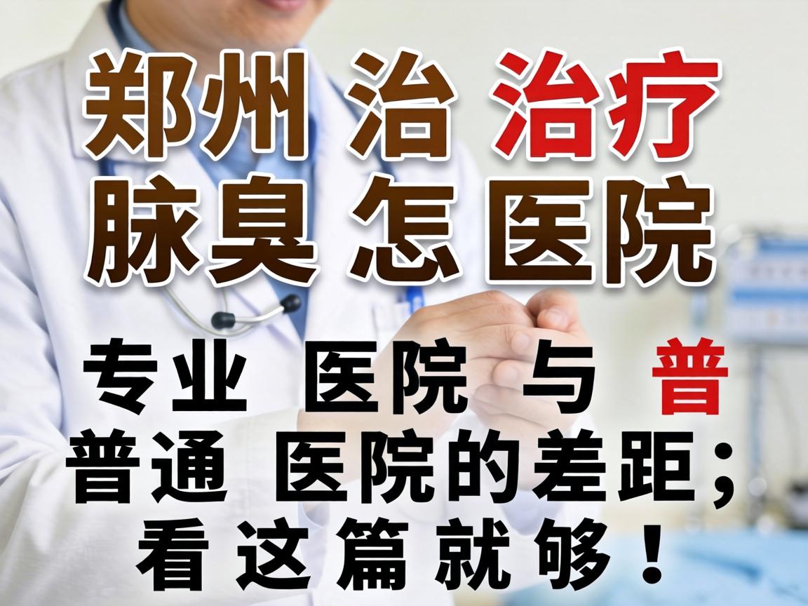 郑州治疗腋臭医院怎么选？专业医院与普通医院的差距，看这篇就够！